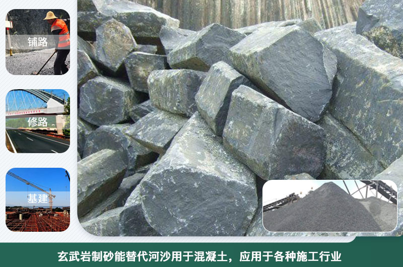 玄武巖制砂能替代河沙用于混凝土？制砂設備種類有幾種